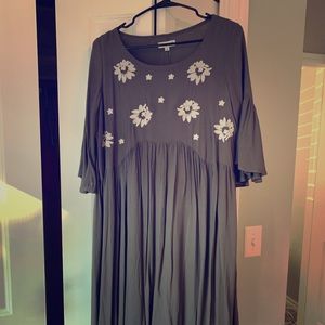 Piper & Scoot Embroidered Swing Dress